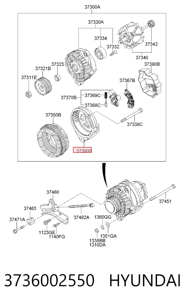  3736002550 Hyundai/Kia