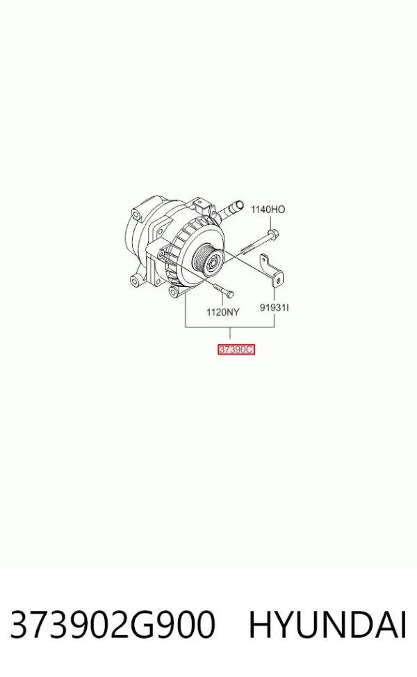 Gerador 373902G900 Hyundai/Kia