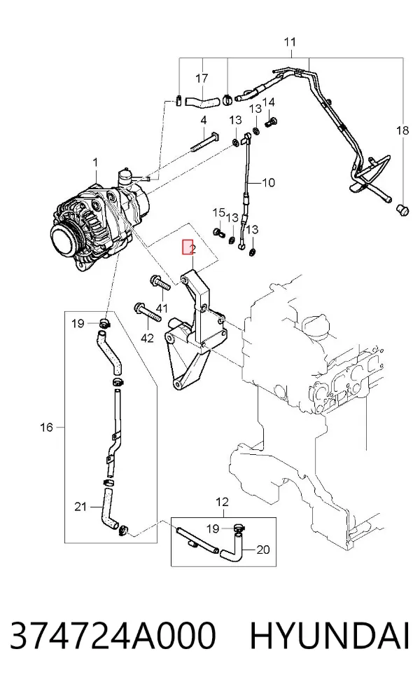  374724A000 Hyundai/Kia