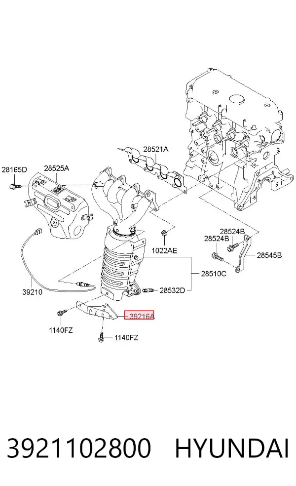 3921102800 Hyundai/Kia