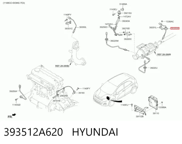  393512A620 Hyundai/Kia