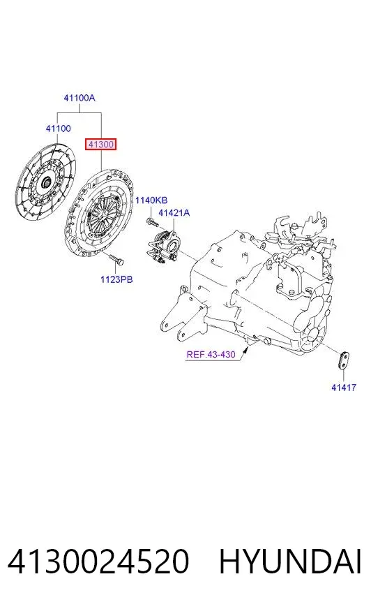 Cesta de embraiagem Hyundai Sonata V