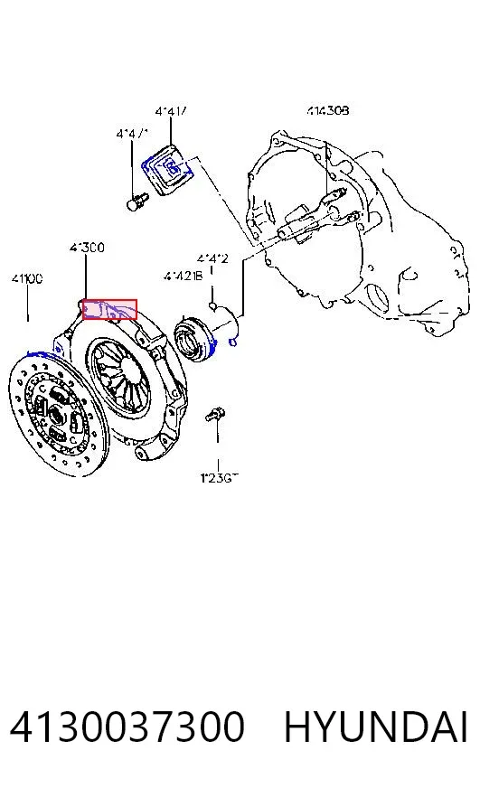 Cesta de embraiagem 4130037300 Hyundai/Kia