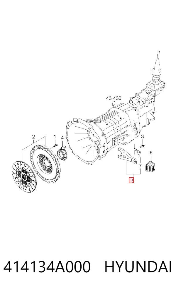 Forquilha de embraiagem Hyundai Terracan HP
