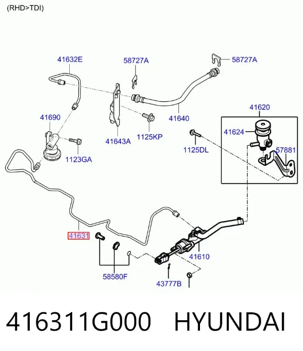  416311G000 Hyundai/Kia