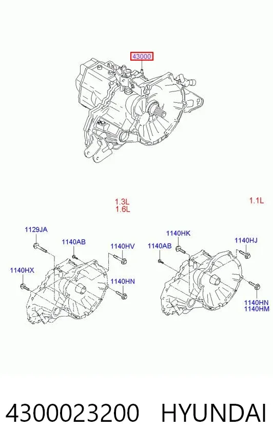 Caixa de Mudança montada (caixa mecânica de velocidades) Hyundai Getz 
