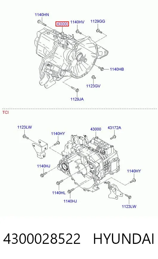 Caixa de Mudança montada (caixa mecânica de velocidades) Hyundai Elantra III
