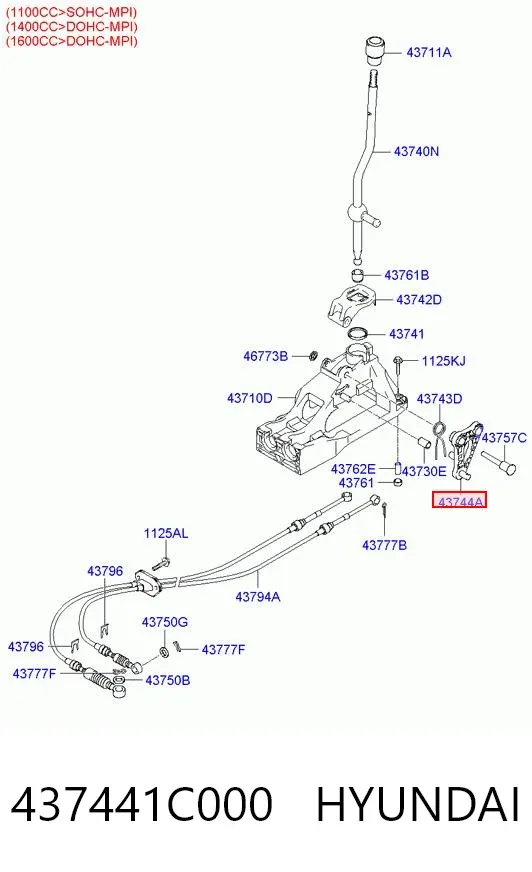  437441C000 Hyundai/Kia