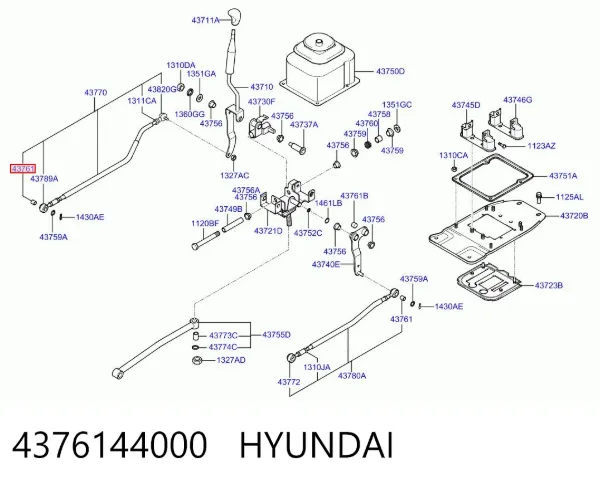 Bucha do mecanismo de mudança (de ligação) Hyundai H-1 STAREX Starex