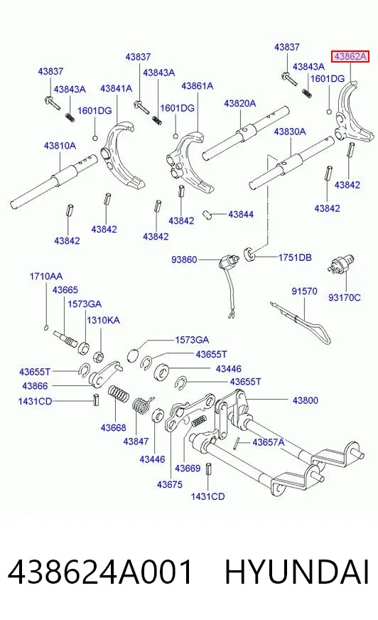  438624A001 Hyundai/Kia