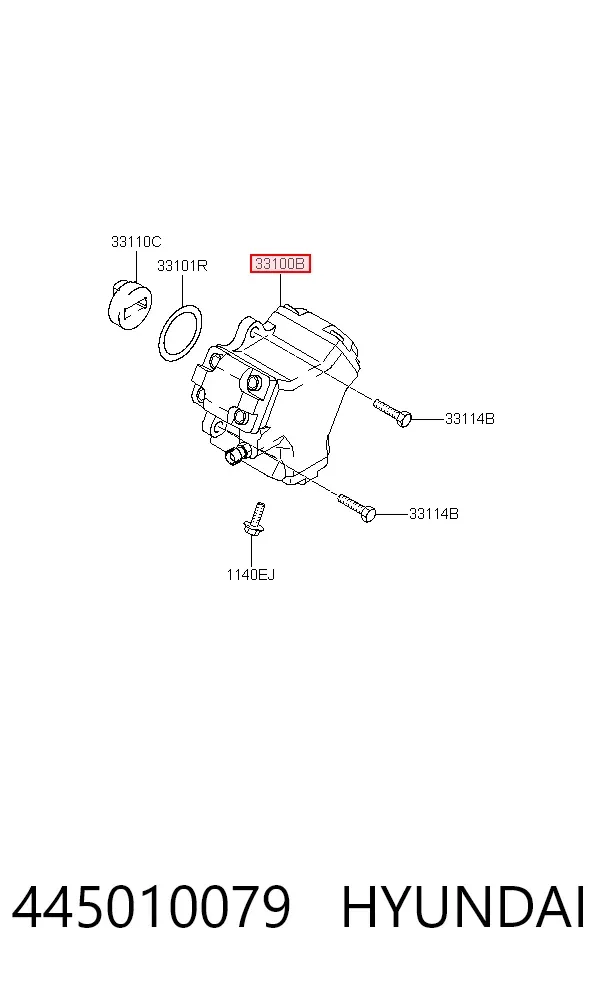 Bomba de combustível de pressão alta 445010079 Hyundai/Kia