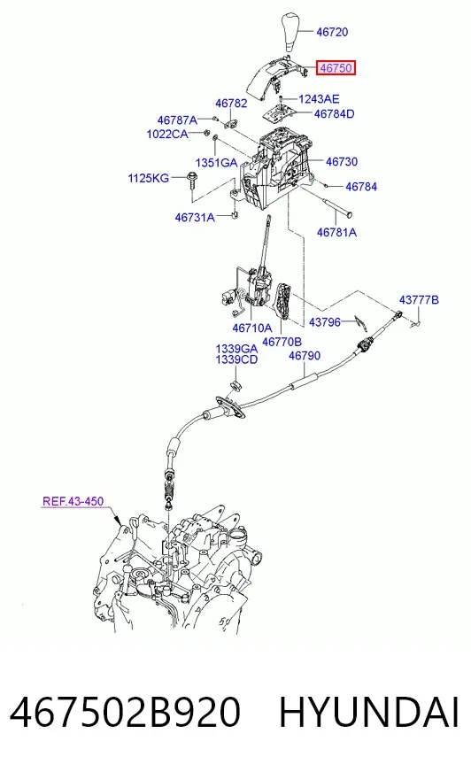  467502B920 Hyundai/Kia