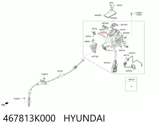  467813K000 Hyundai/Kia