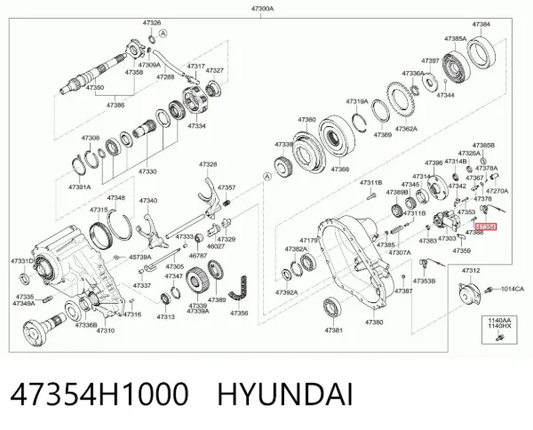 Sensor de velocidade 47354H1000 Hyundai/Kia