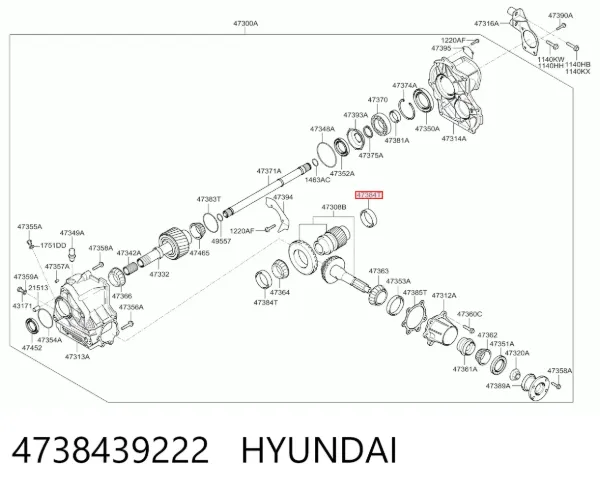  4738439222 Hyundai/Kia