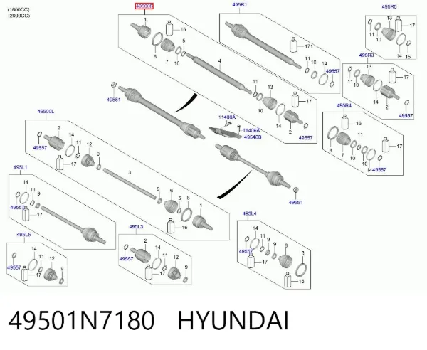  49501N7180 Hyundai/Kia