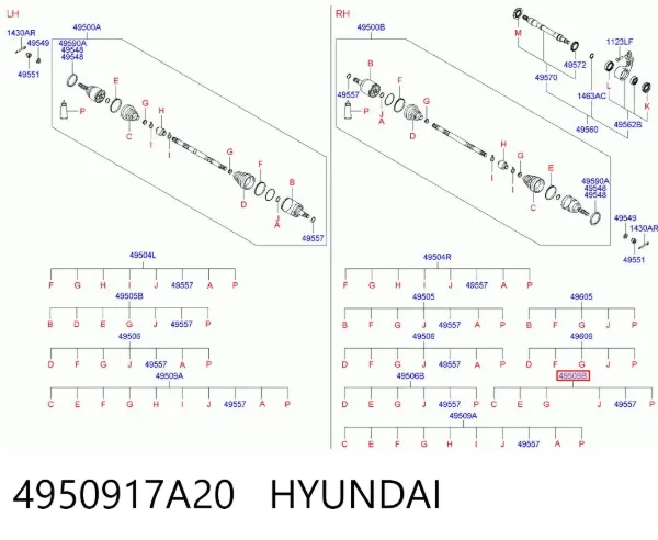 Bota de proteção externa de junta homocinética do semieixo dianteiro Hyundai Coupe II
