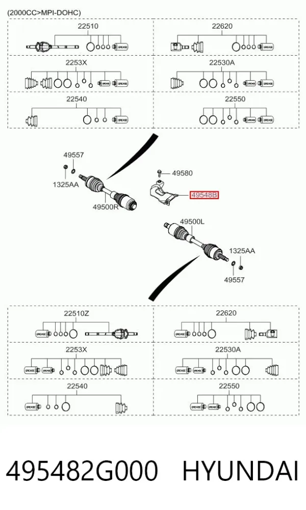  495482G000 Hyundai/Kia