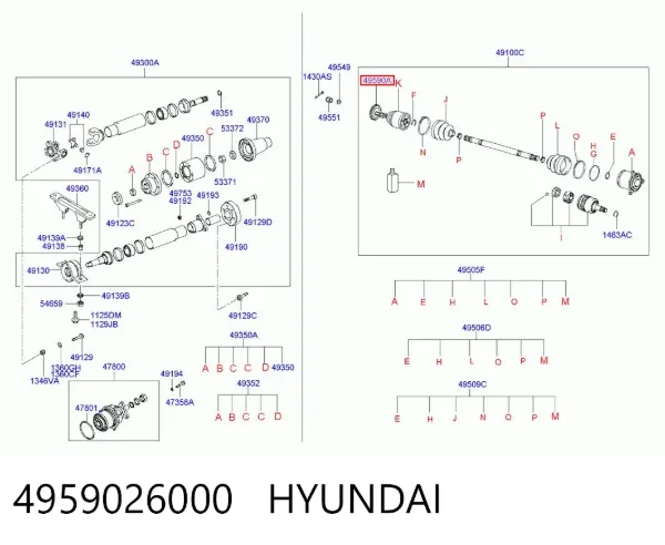 Anel de ABS 4959026000 Hyundai/Kia