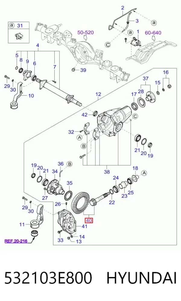  532103E800 Hyundai/Kia