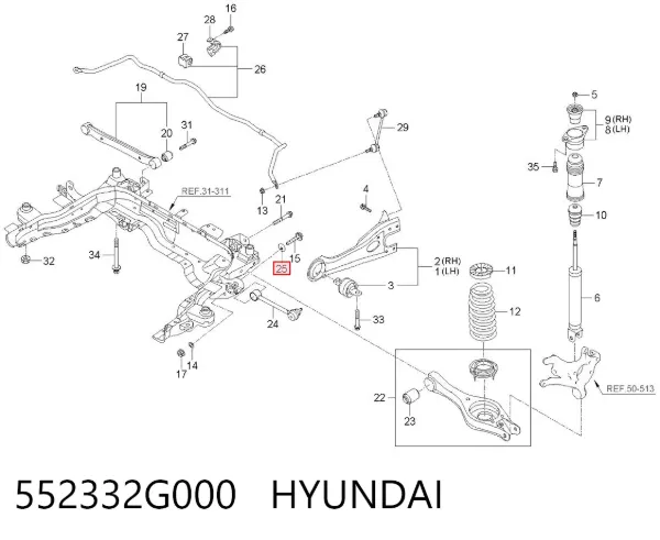  552332G000 Hyundai/Kia
