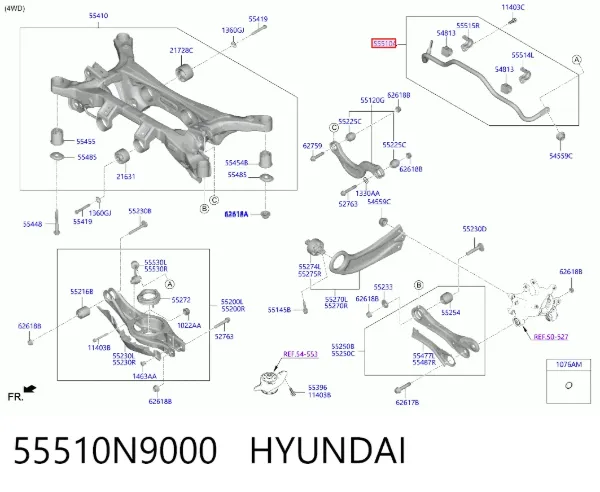 Estabilizador traseiro Hyundai Tucson IV