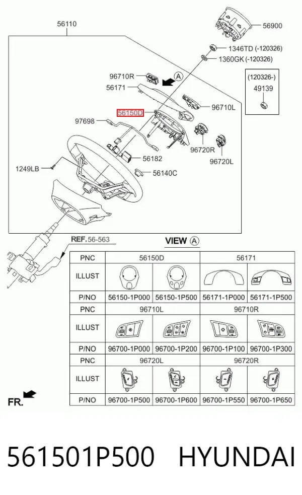  561501P500 Hyundai/Kia