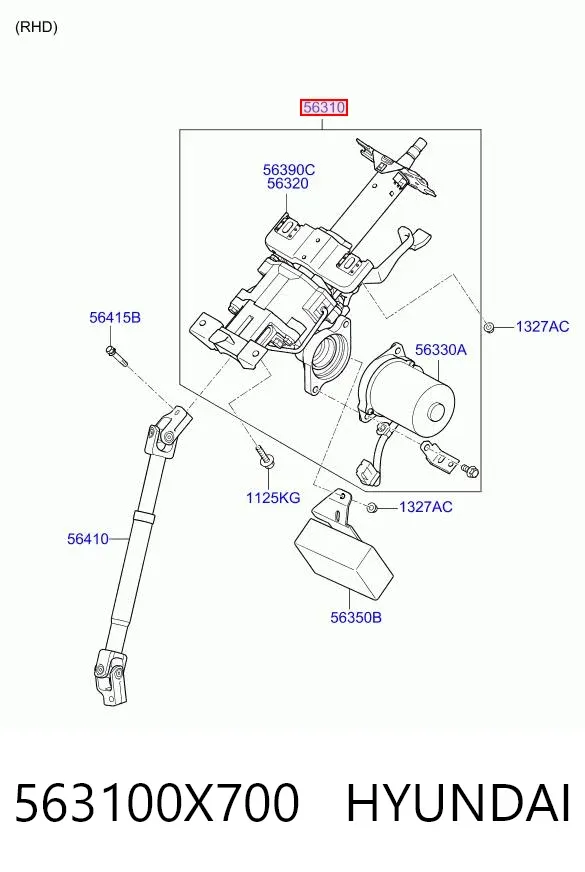Coluna da direção Hyundai I10 PA