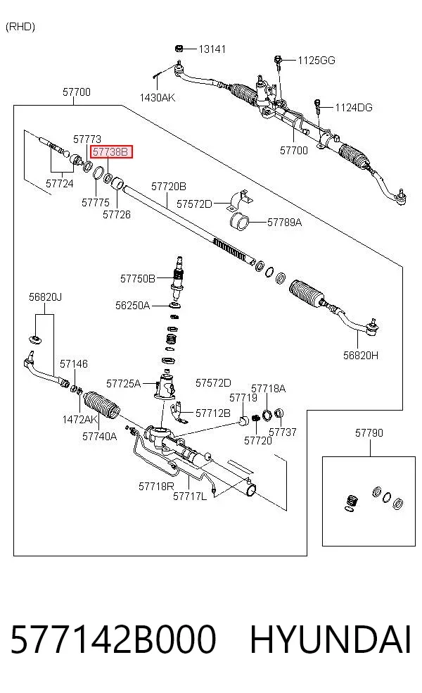  577142B000 Hyundai/Kia