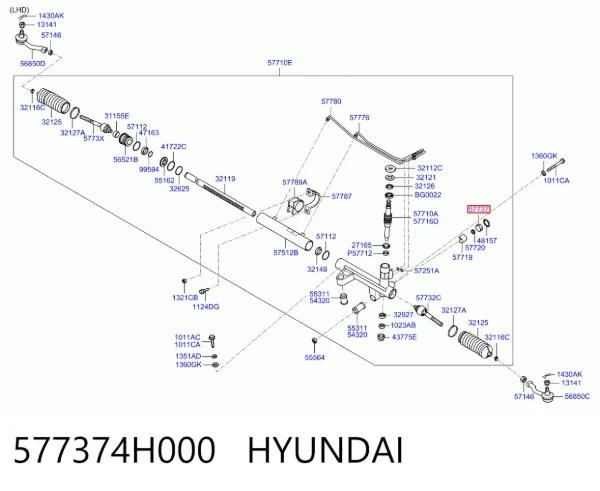  577374H000 Hyundai/Kia