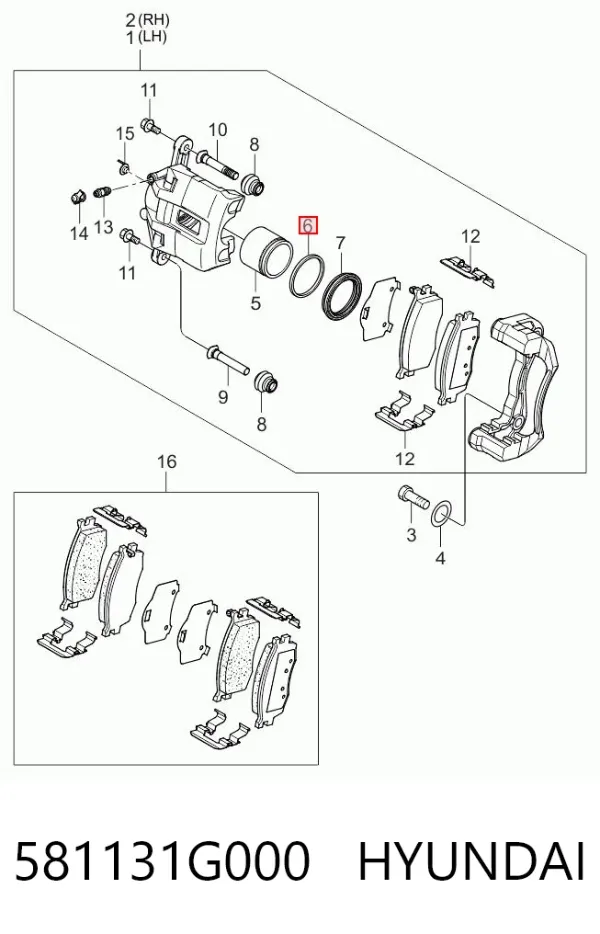  581131G000 Hyundai/Kia