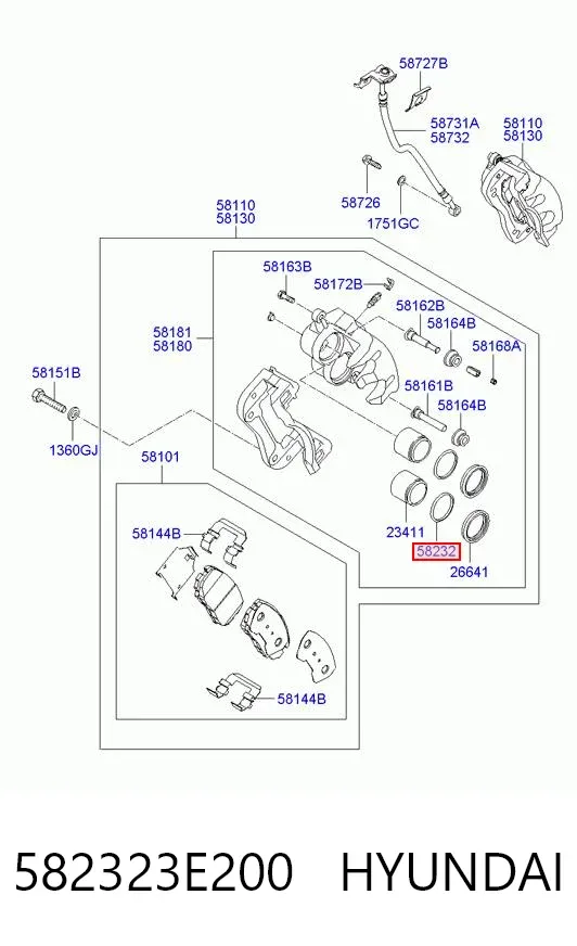  582323E200 Hyundai/Kia
