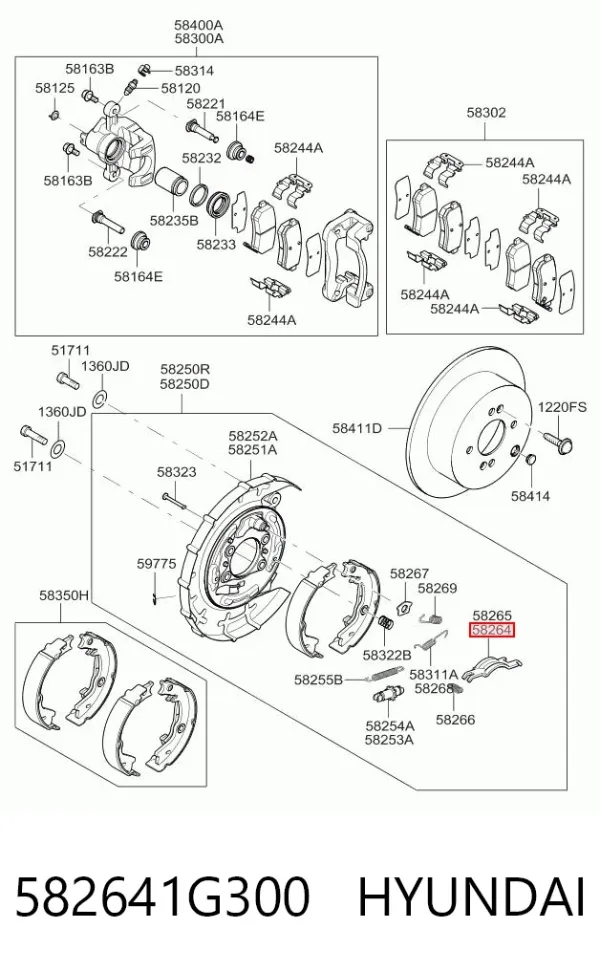  582641G300 Hyundai/Kia