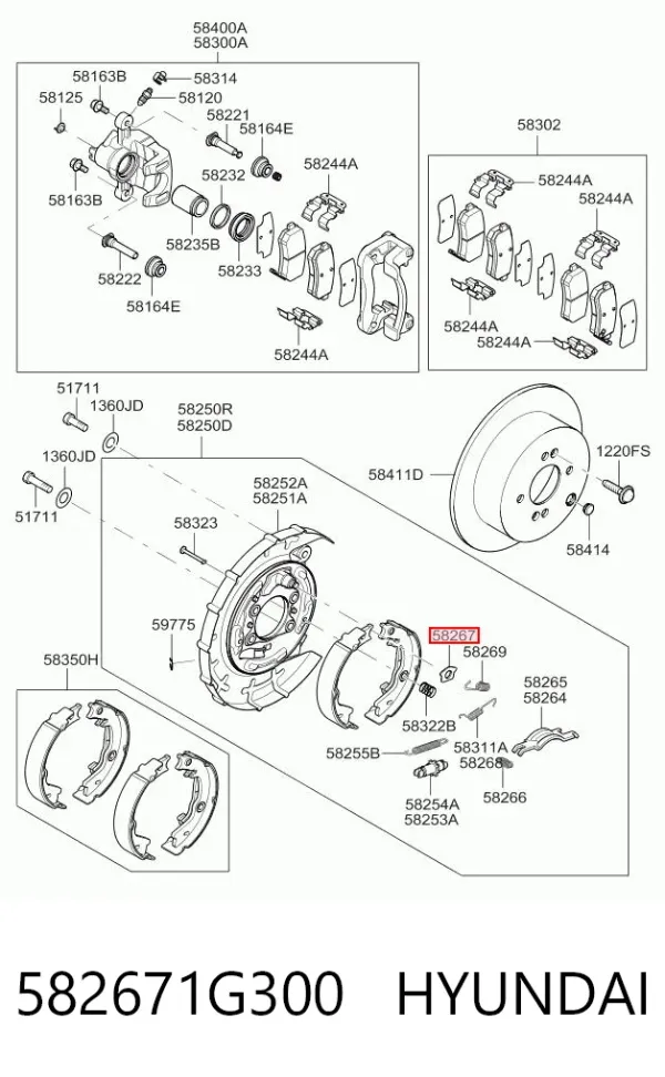  582671G300 Hyundai/Kia