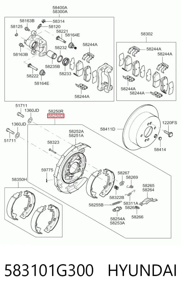  583101G300 Hyundai/Kia