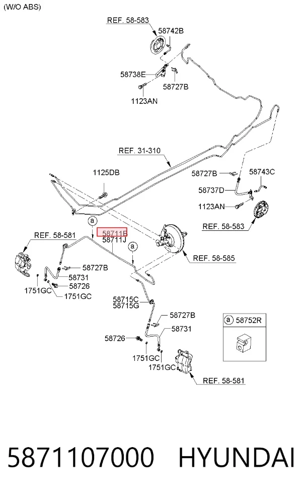  5871107000 Hyundai/Kia