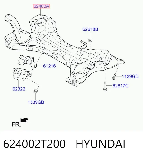Viga de suspensão dianteira (plataforma veicular) KIA Optima III