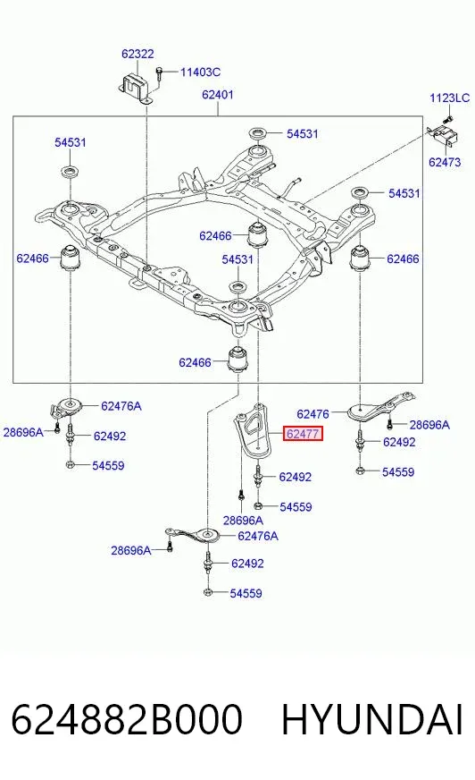  624882B000 Hyundai/Kia
