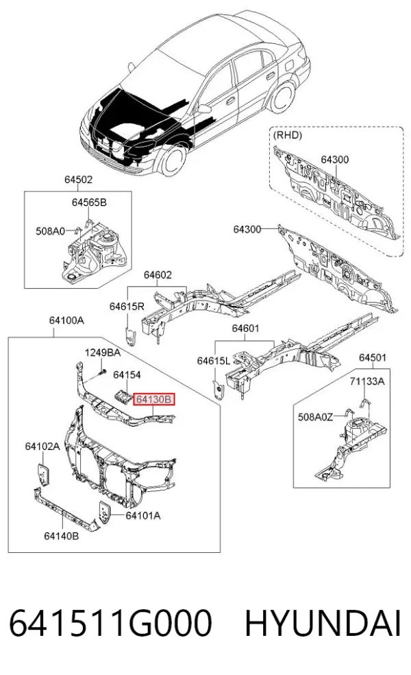  641511G000 Hyundai/Kia