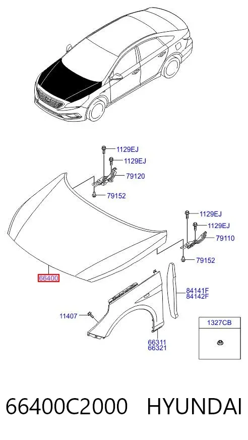 Capota 66400C2000 Hyundai/Kia