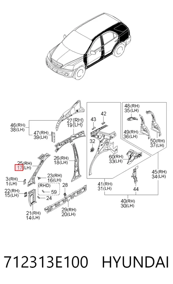  712313E100 Hyundai/Kia