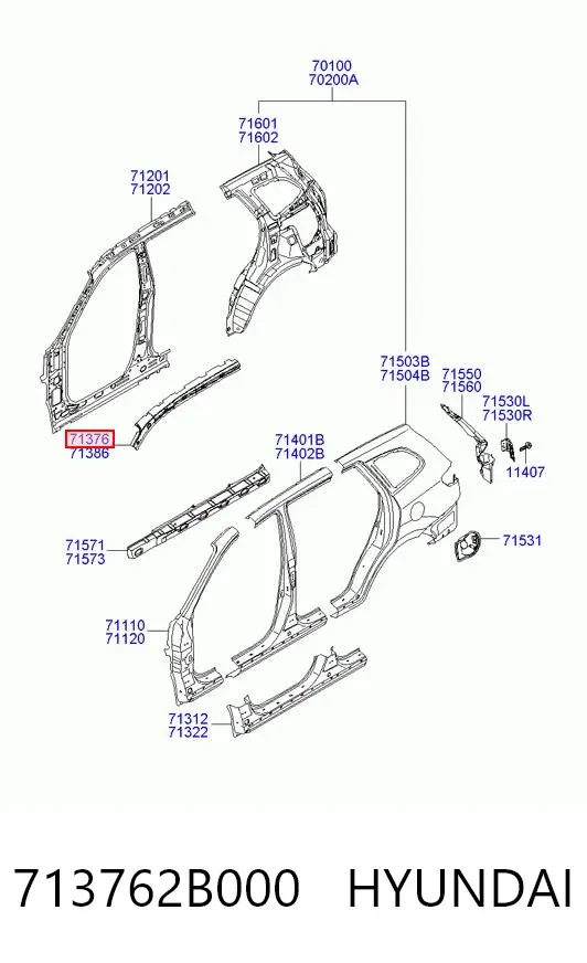  713762B000 Hyundai/Kia