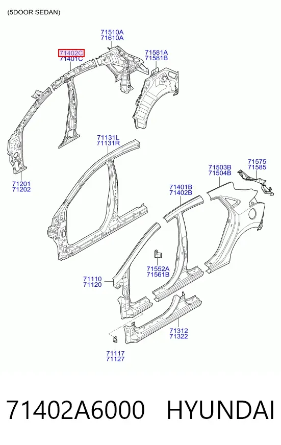  71402A6000 Hyundai/Kia