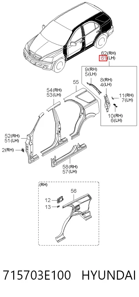  715703E100 Hyundai/Kia