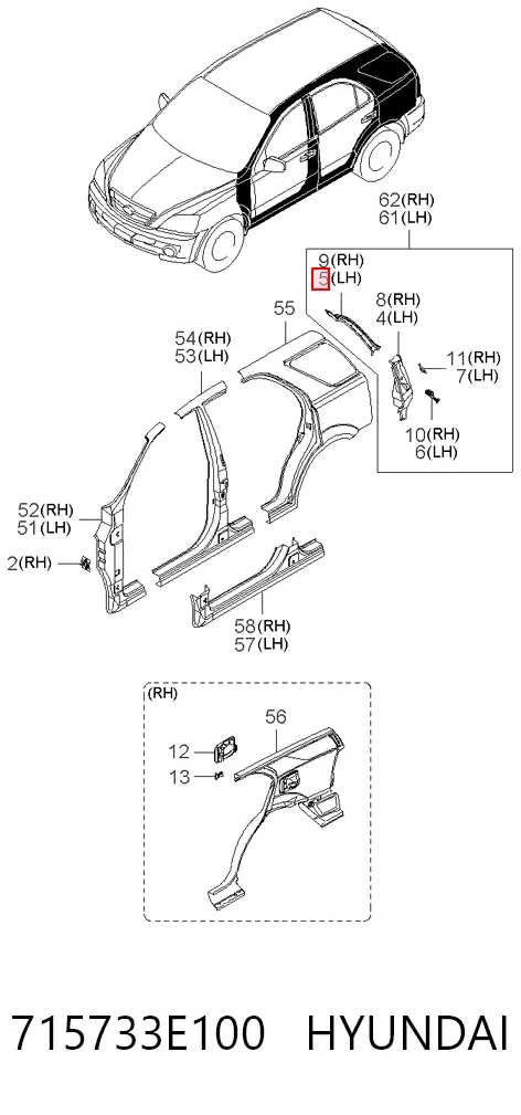  715733E100 Hyundai/Kia