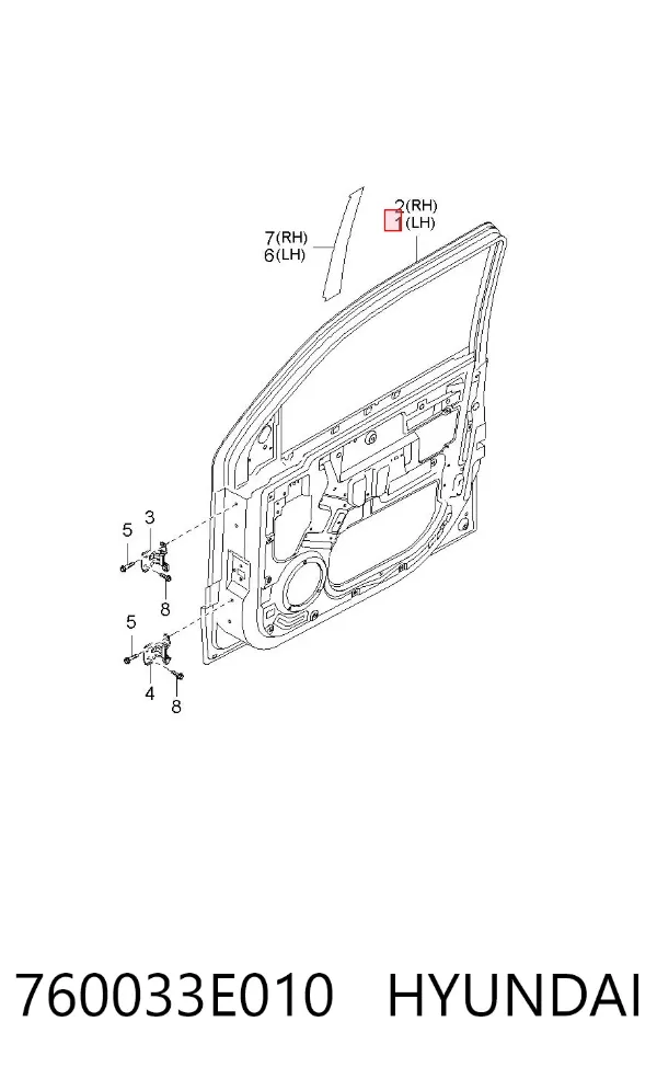 Porta dianteira esquerda KIA Sorento I