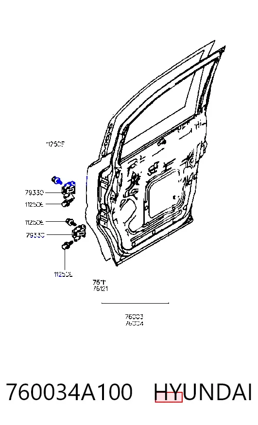 Porta dianteira esquerda Hyundai H-1 STAREX Starex