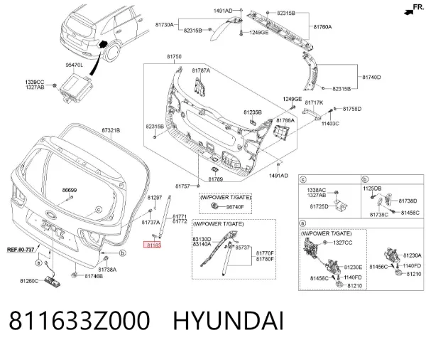 811633Z000 Hyundai/Kia