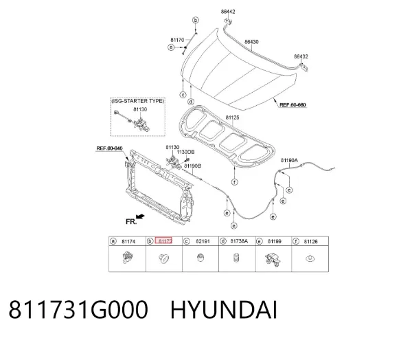  811731G000 Hyundai/Kia