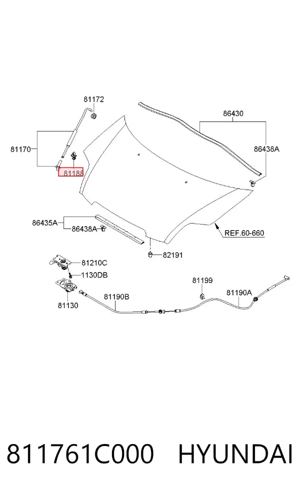 811761C000 Hyundai/Kia